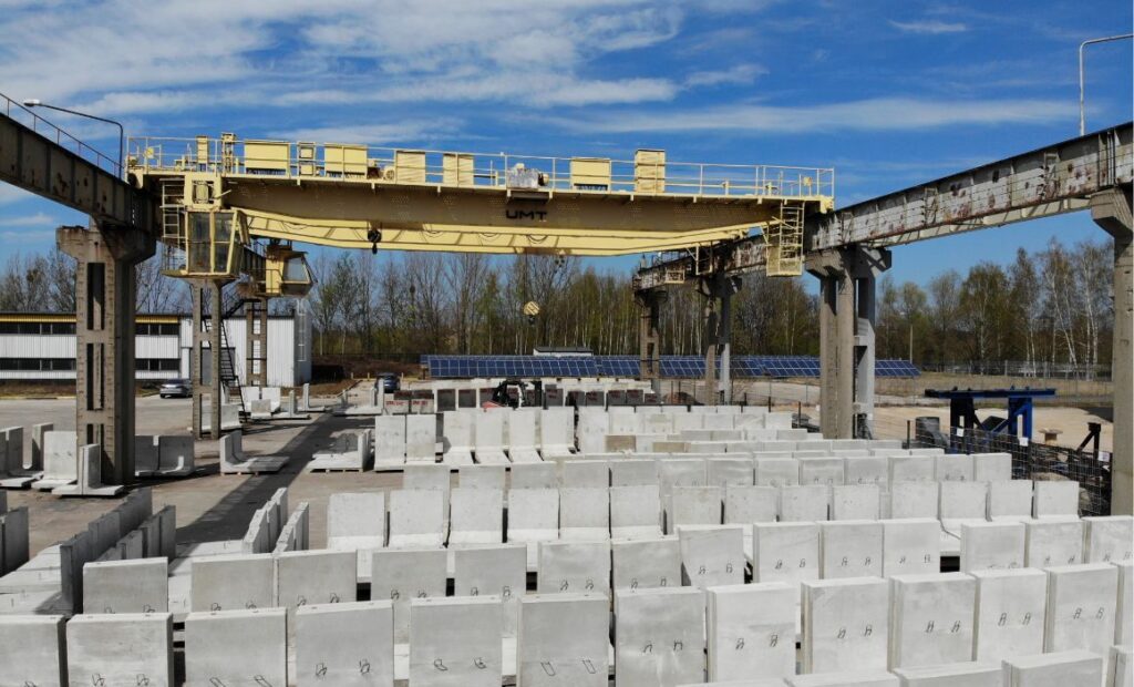 alaptestek, beton támfalak